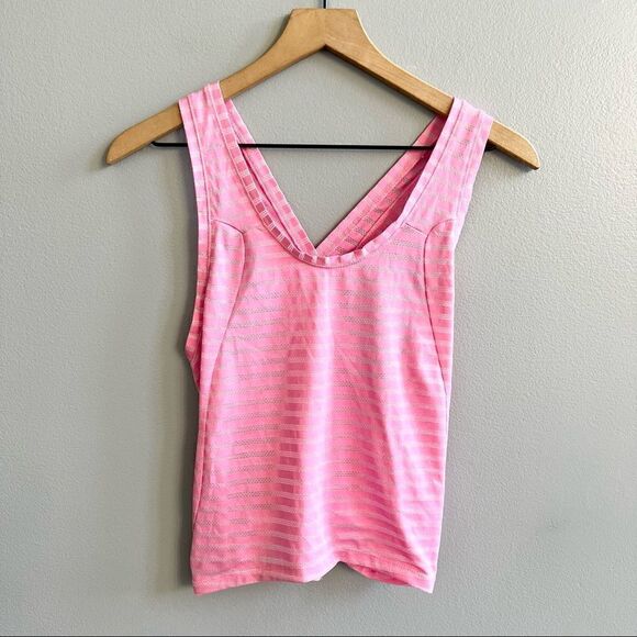 ZYIA Active Nimbus Pink Split Back Mesh Workout Tank Top Size Extra Small - Picture 4 of 12